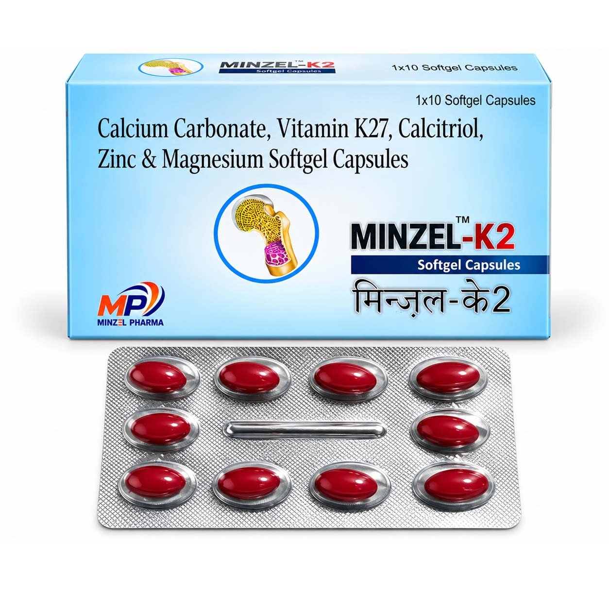Minzel-K2 Softgel Capsules - Capsule | Minzel Pharma